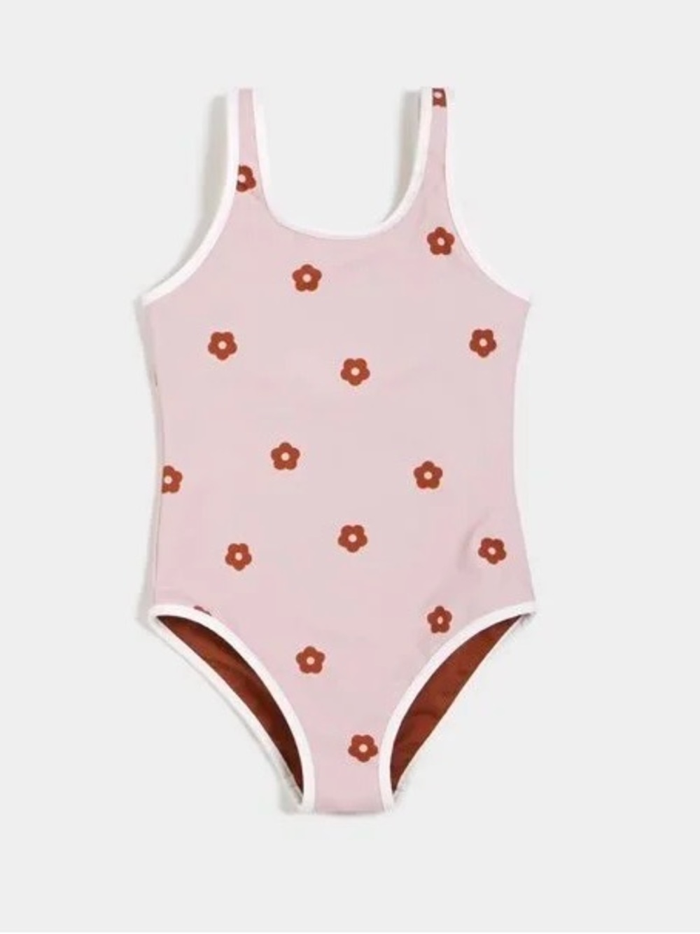 👙Miles the Label Flower Power Print on Blush Reversible Swimsuit